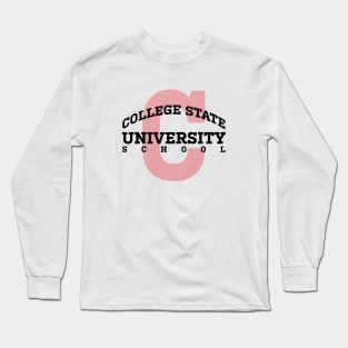 College State University School Long Sleeve T-Shirt